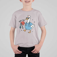 Funny Silly Goose ER Nurse T Shirt For Kid Cuff 'Em - Wonder Print Shop