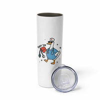 Funny Silly Goose ER Nurse Skinny Tumbler Cuff 'Em