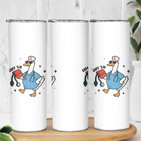Funny Silly Goose ER Nurse Skinny Tumbler Cuff 'Em