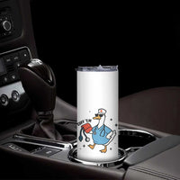 Funny Silly Goose ER Nurse Skinny Tumbler Cuff 'Em