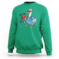 Funny Silly Goose ER Nurse Sweatshirt Cuff 'Em - Wonder Print Shop