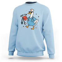 Funny Silly Goose ER Nurse Sweatshirt Cuff 'Em - Wonder Print Shop