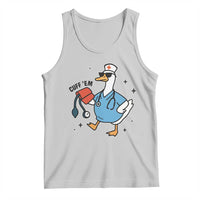 Funny Silly Goose ER Nurse Tank Top Cuff 'Em - Wonder Print Shop