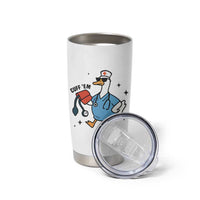 Funny Silly Goose ER Nurse Tumbler Cup Cuff 'Em