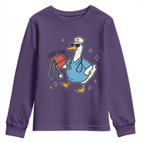 Funny Silly Goose ER Nurse Youth Sweatshirt Cuff 'Em - Wonder Print Shop