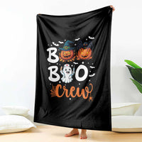 Boo Boo Crew Nurse Ghost Halloween Throw Blanket - Wonder Print Shop