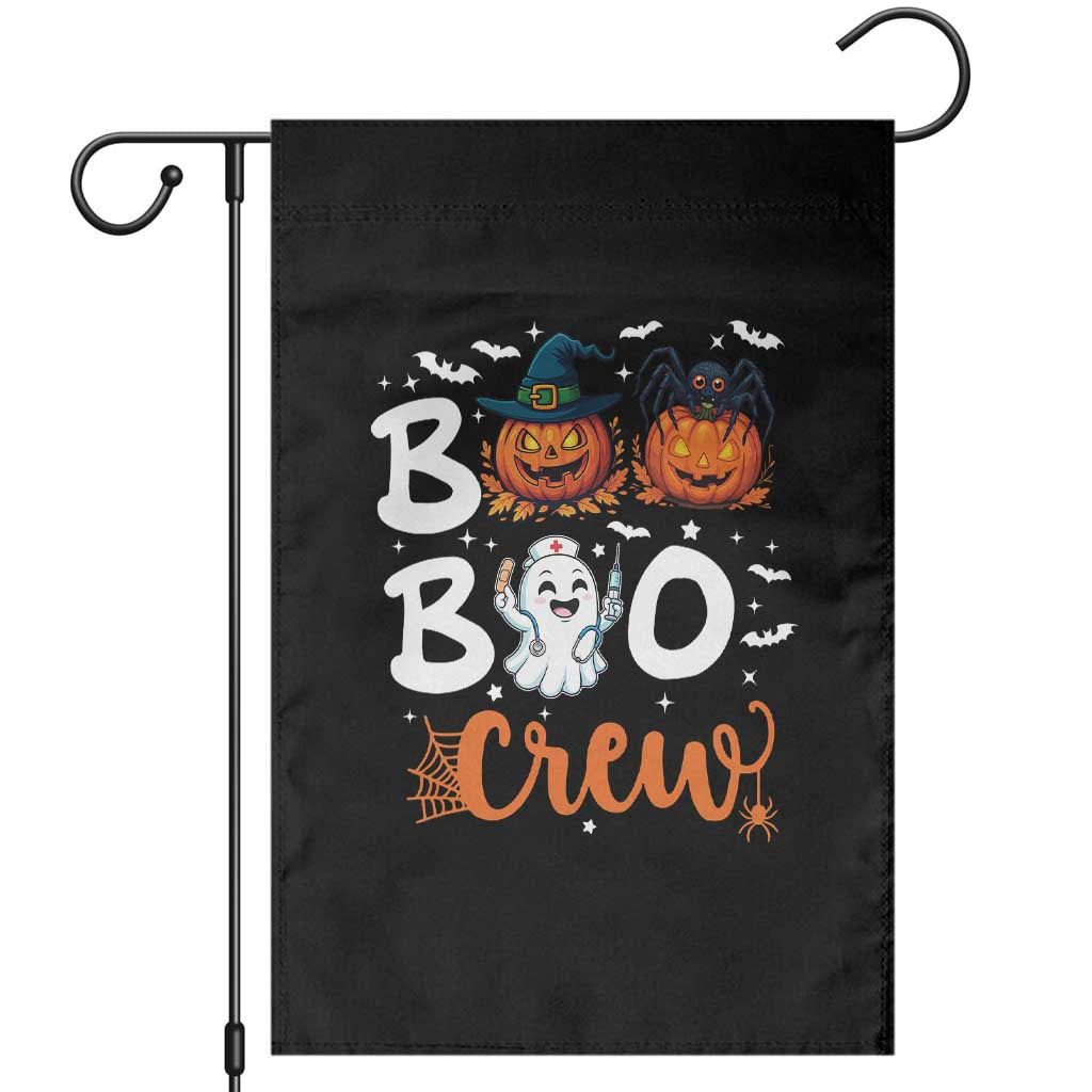 Boo Boo Crew Nurse Ghost Halloween Garden Flag - Wonder Print Shop