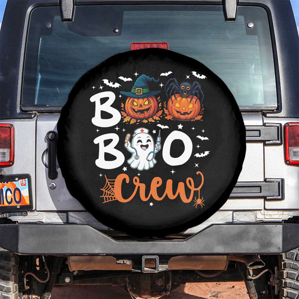 Boo Boo Crew Nurse Ghost Halloween Spare Tire Cover - Wonder Print Shop