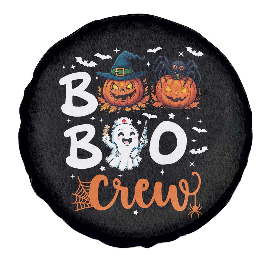Boo Boo Crew Nurse Ghost Halloween Spare Tire Cover - Wonder Print Shop