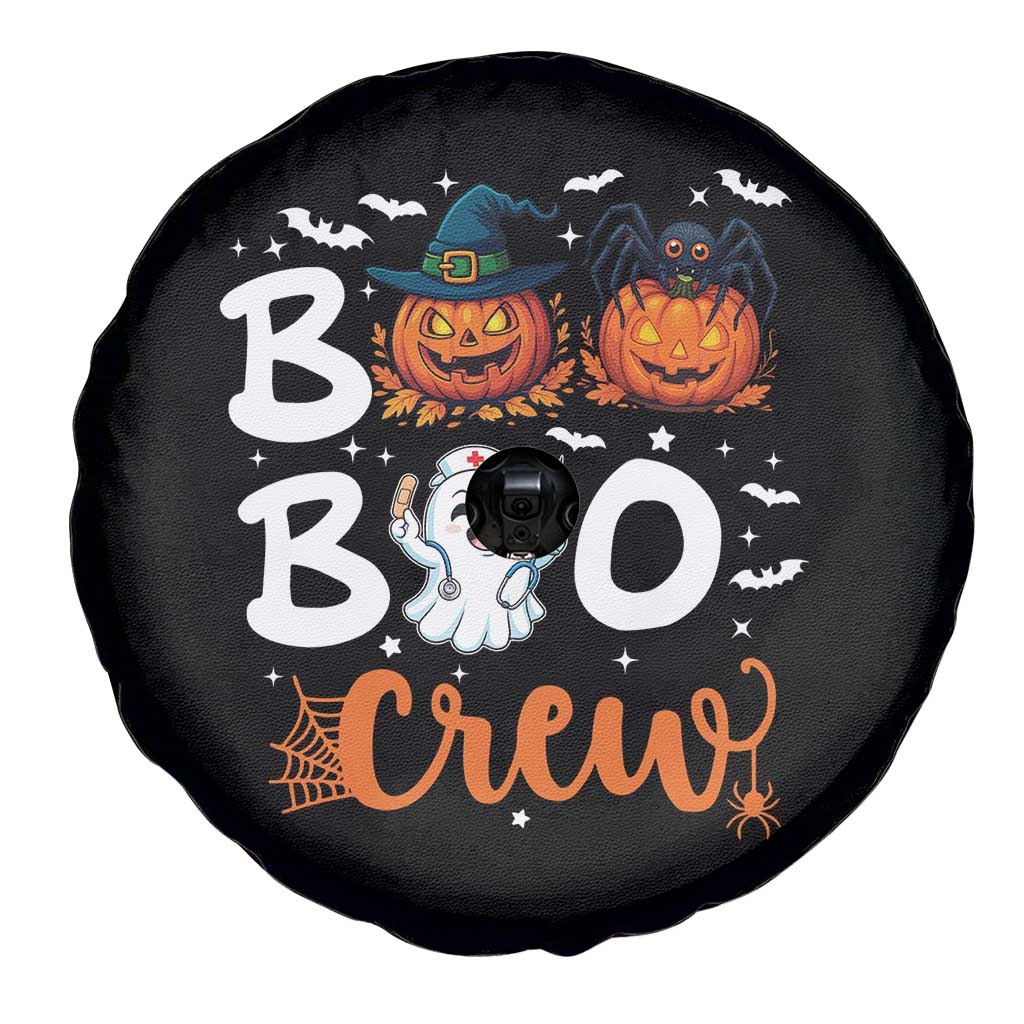 Boo Boo Crew Nurse Ghost Halloween Spare Tire Cover - Wonder Print Shop