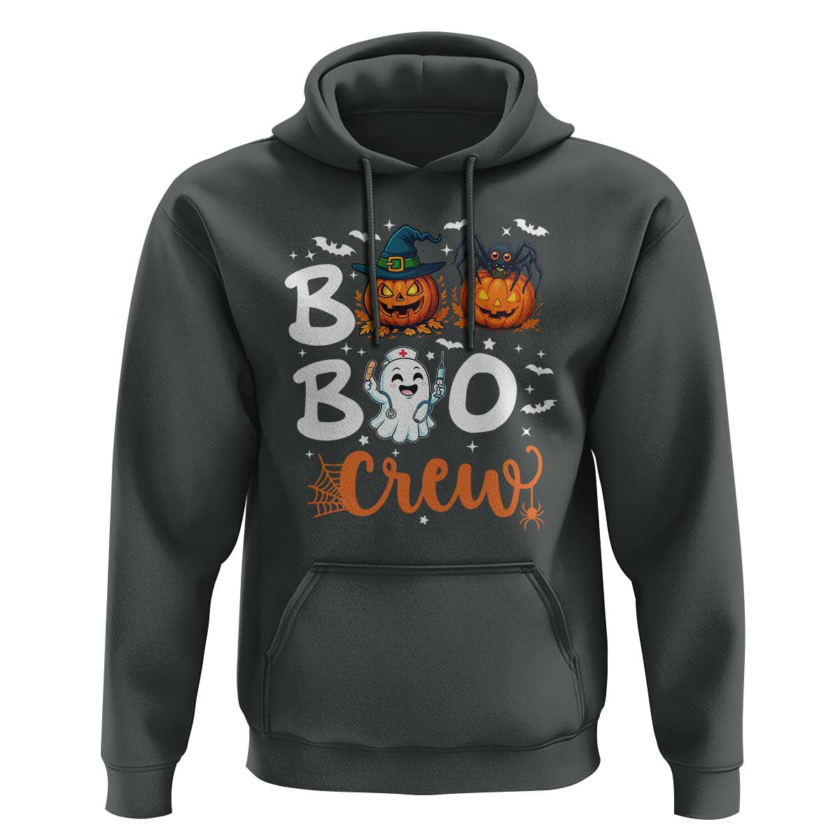 Boo Boo Crew Nurse Ghost Halloween Hoodie - Wonder Print Shop