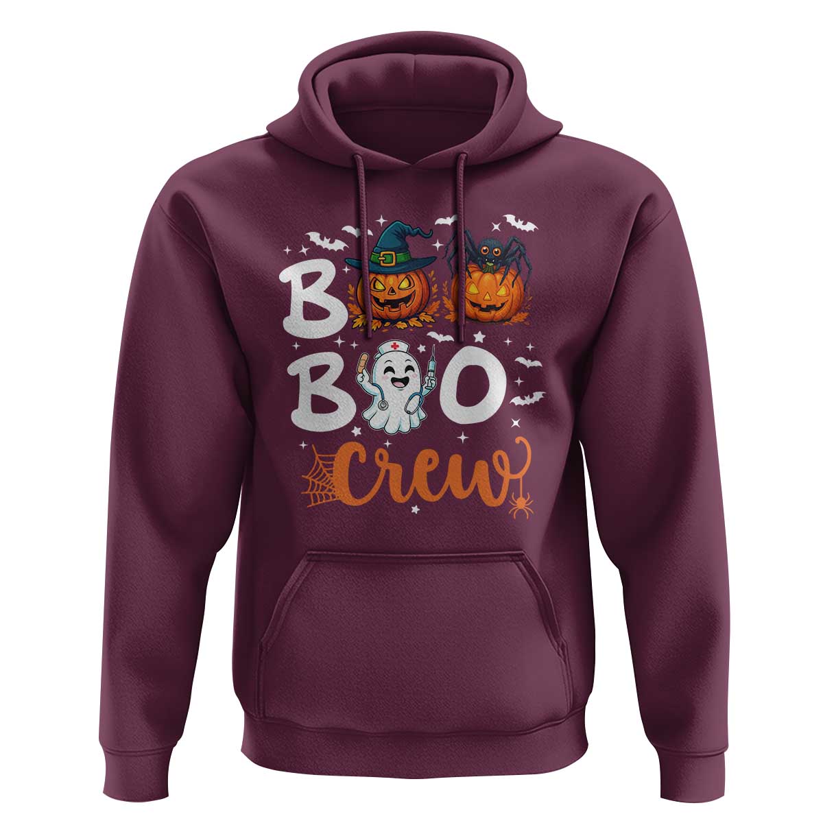 Boo Boo Crew Nurse Ghost Halloween Hoodie - Wonder Print Shop