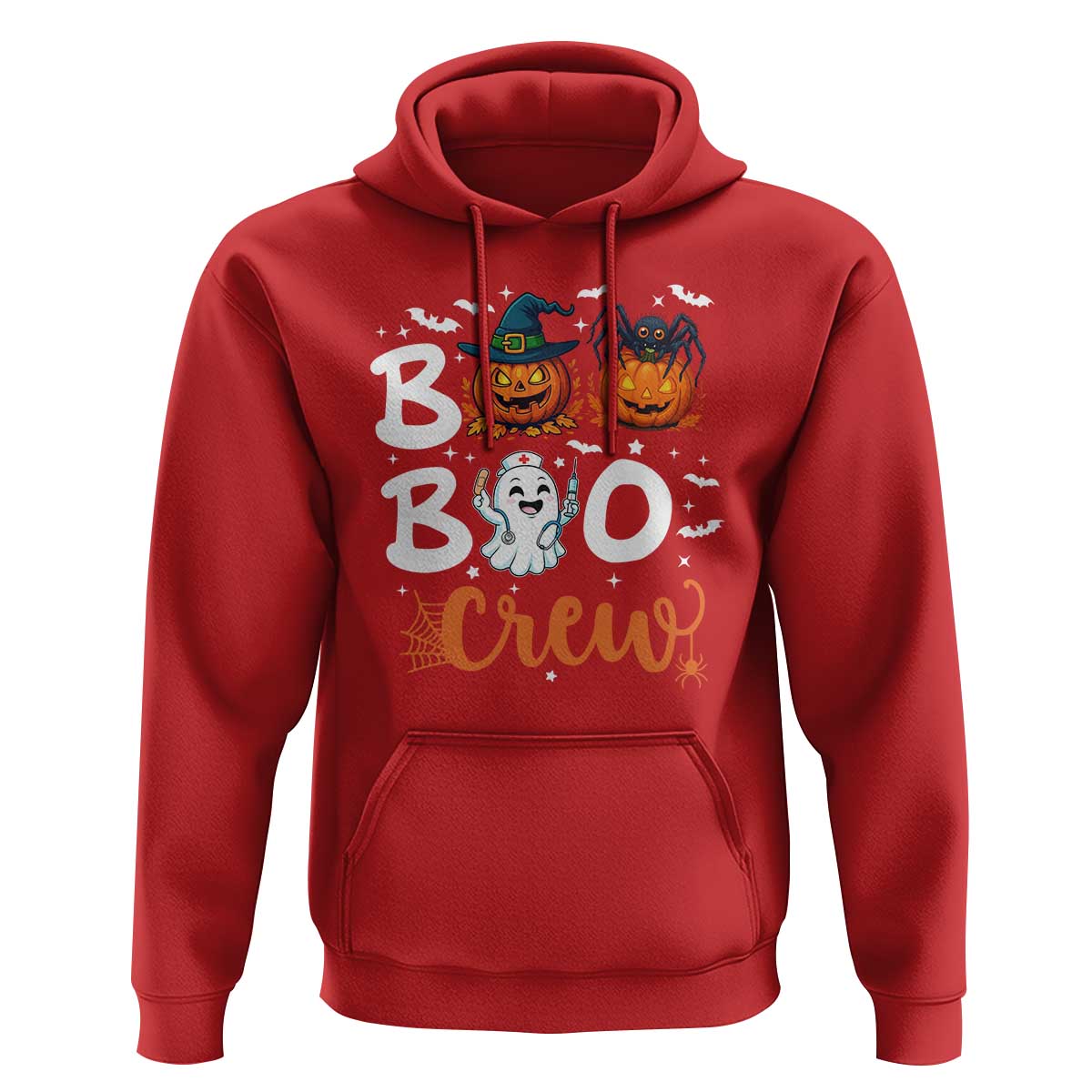 Boo Boo Crew Nurse Ghost Halloween Hoodie - Wonder Print Shop