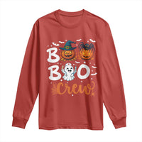 Boo Boo Crew Nurse Ghost Halloween Long Sleeve Shirt - Wonder Print Shop
