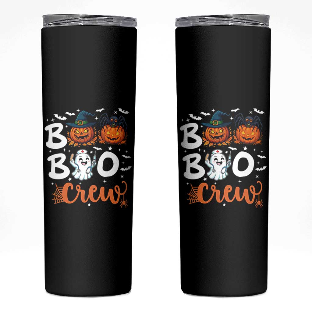 Boo Boo Crew Nurse Ghost Halloween Skinny Tumbler
