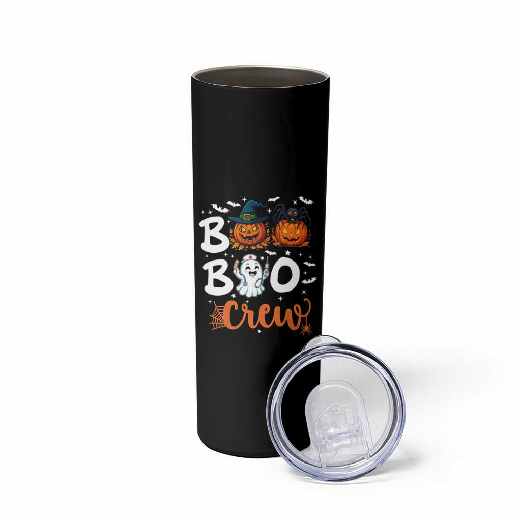 Boo Boo Crew Nurse Ghost Halloween Skinny Tumbler