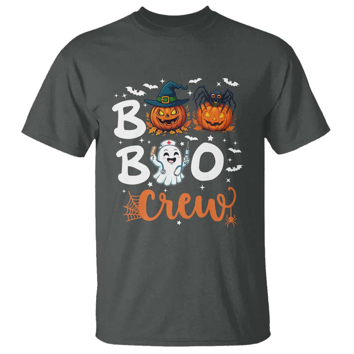 Boo Boo Crew Nurse Ghost Halloween T Shirt - Wonder Print Shop