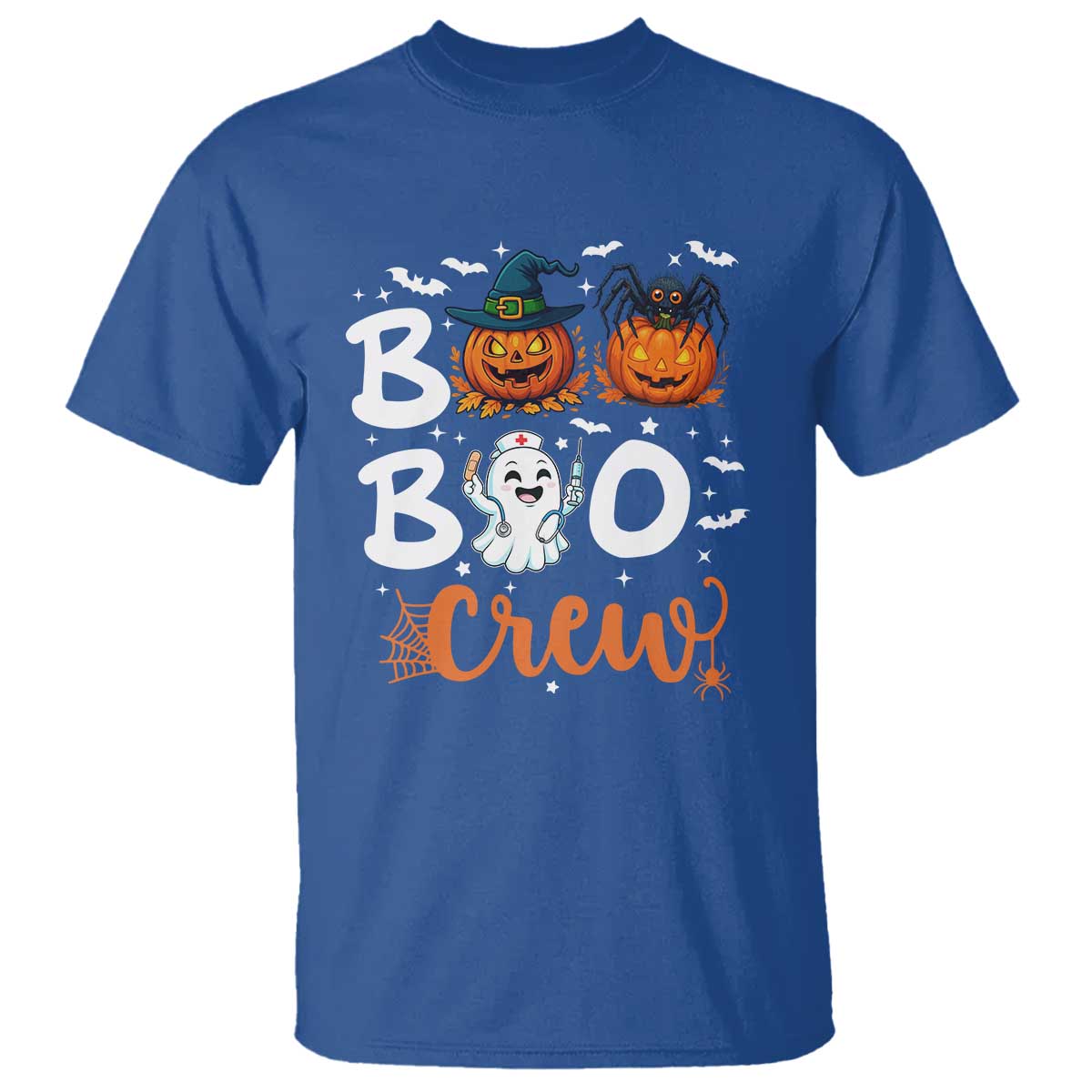 Boo Boo Crew Nurse Ghost Halloween T Shirt - Wonder Print Shop
