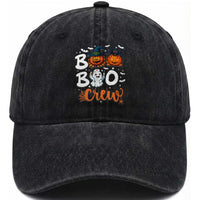Boo Boo Crew Nurse Ghost Halloween Washed Cotton Baseball Cap
