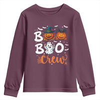 Boo Boo Crew Nurse Ghost Halloween Youth Sweatshirt - Wonder Print Shop