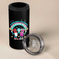 If You Are Happy And You Know It It Is Your Meds 4 in 1 Can Cooler Tumbler Funny Pills Mental Health