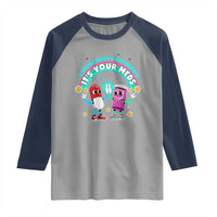If You Are Happy And You Know It It Is Your Meds Raglan Shirt Funny Pills Mental Health - Wonder Print Shop