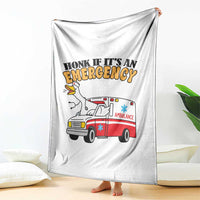 Registered Goose Nurse Throw Blanket Honk If It Is An Emergency - Wonder Print Shop