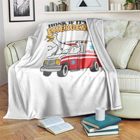 Registered Goose Nurse Throw Blanket Honk If It Is An Emergency - Wonder Print Shop