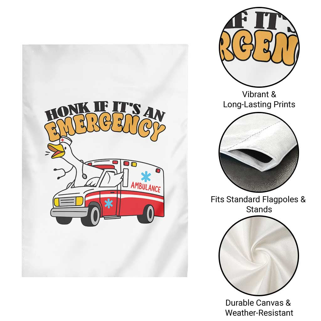 Registered Goose Nurse Garden Flag Honk If It Is An Emergency - Wonder Print Shop