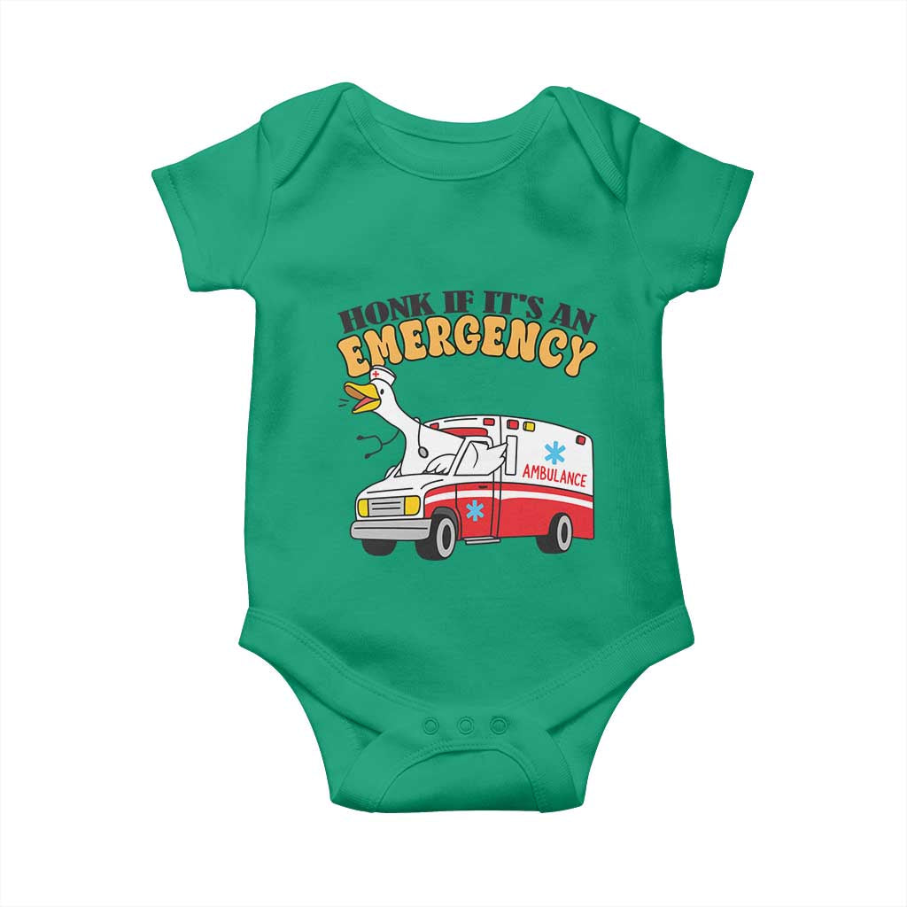 Registered Goose Nurse Baby Onesie Honk If It Is An Emergency - Wonder Print Shop