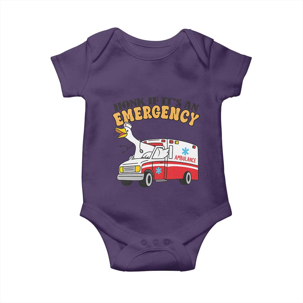 Registered Goose Nurse Baby Onesie Honk If It Is An Emergency - Wonder Print Shop