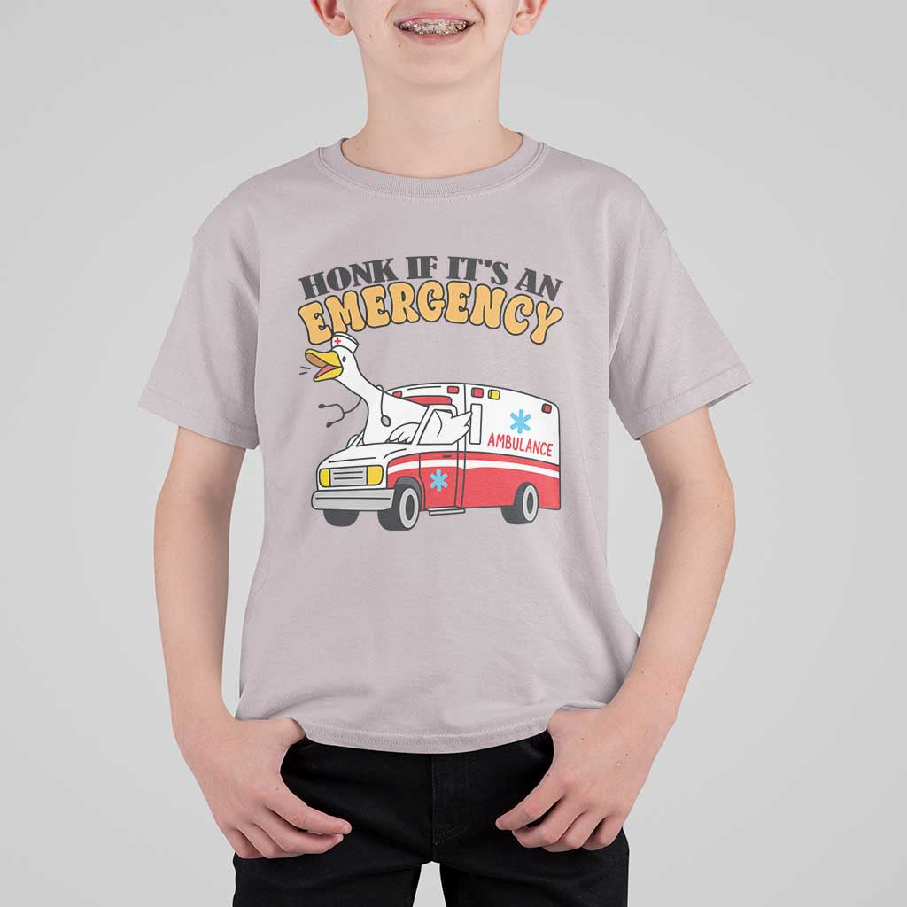 Registered Goose Nurse T Shirt For Kid Honk If It Is An Emergency - Wonder Print Shop