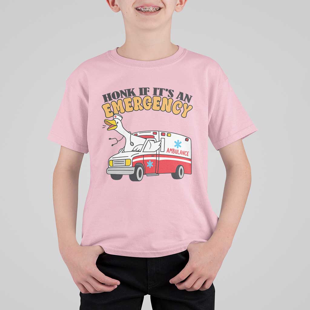 Registered Goose Nurse T Shirt For Kid Honk If It Is An Emergency - Wonder Print Shop