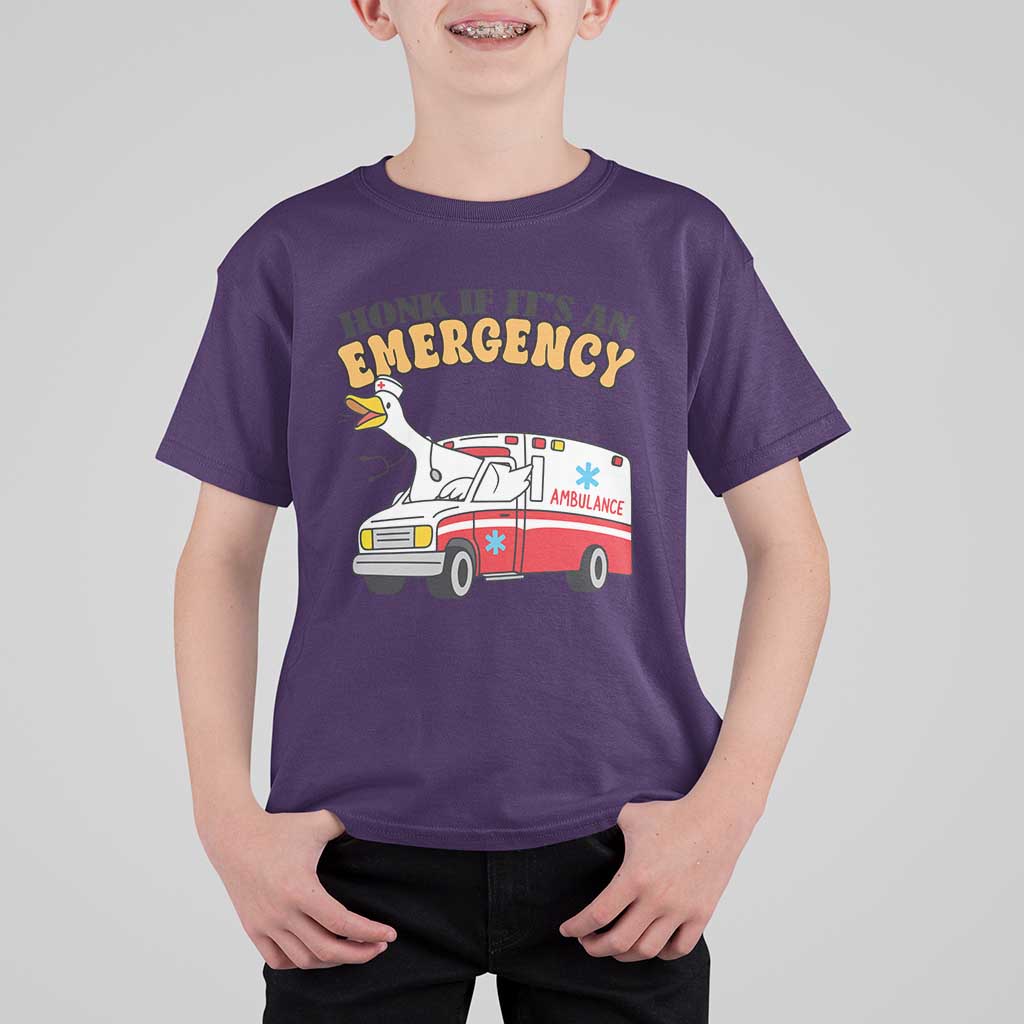 Registered Goose Nurse T Shirt For Kid Honk If It Is An Emergency - Wonder Print Shop
