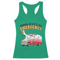Registered Goose Nurse Racerback Tank Top Honk If It Is An Emergency - Wonder Print Shop
