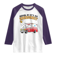Registered Goose Nurse Raglan Shirt Honk If It Is An Emergency - Wonder Print Shop