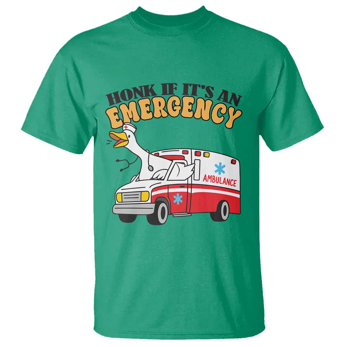 Registered Goose Nurse T Shirt Honk If It Is An Emergency - Wonder Print Shop