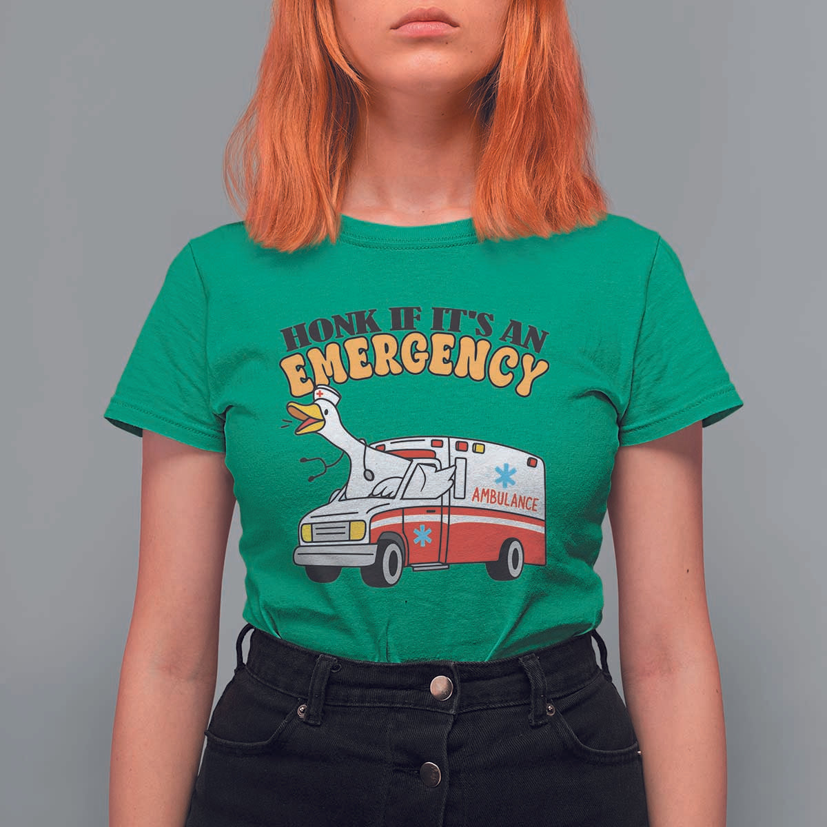 Registered Goose Nurse T Shirt For Women Honk If It Is An Emergency - Wonder Print Shop