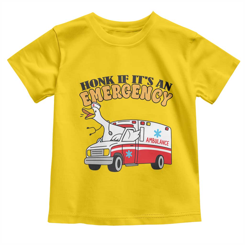 Registered Goose Nurse Toddler T Shirt Honk If It Is An Emergency - Wonder Print Shop