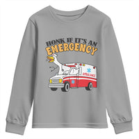Registered Goose Nurse Youth Sweatshirt Honk If It Is An Emergency - Wonder Print Shop