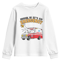 Registered Goose Nurse Youth Sweatshirt Honk If It Is An Emergency - Wonder Print Shop