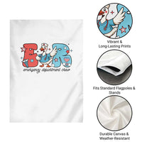 ER Nurse Silly Goose Garden Flag Funny Emergency Department - Wonder Print Shop