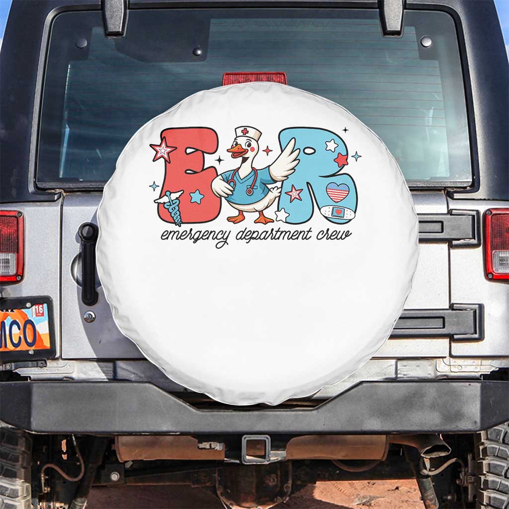 ER Nurse Silly Goose Spare Tire Cover Funny Emergency Department - Wonder Print Shop