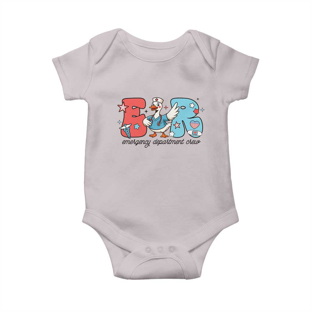 ER Nurse Silly Goose Baby Onesie Funny Emergency Department - Wonder Print Shop