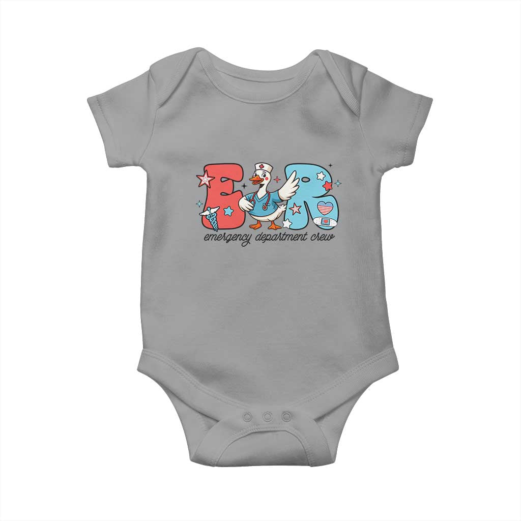 ER Nurse Silly Goose Baby Onesie Funny Emergency Department - Wonder Print Shop