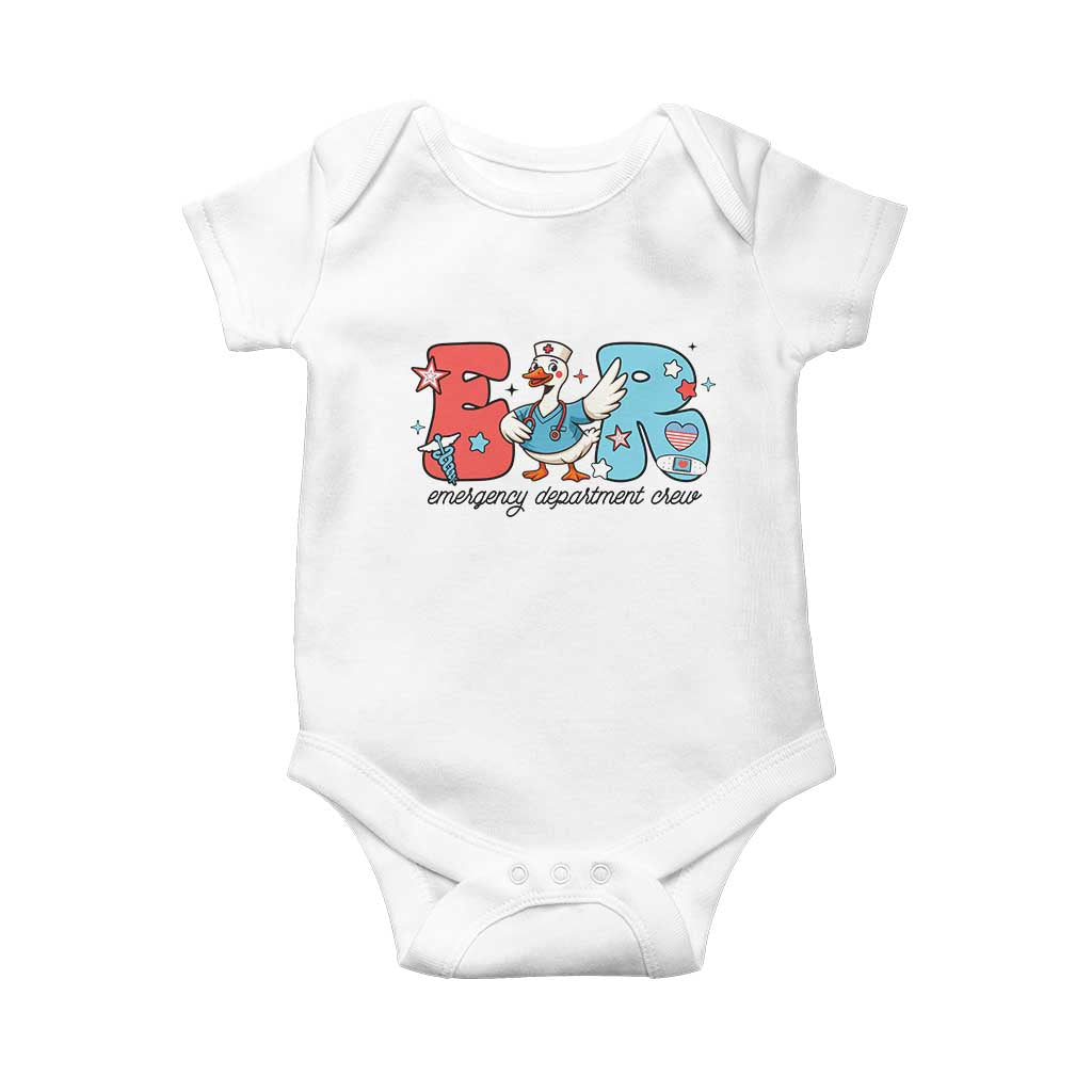 ER Nurse Silly Goose Baby Onesie Funny Emergency Department - Wonder Print Shop
