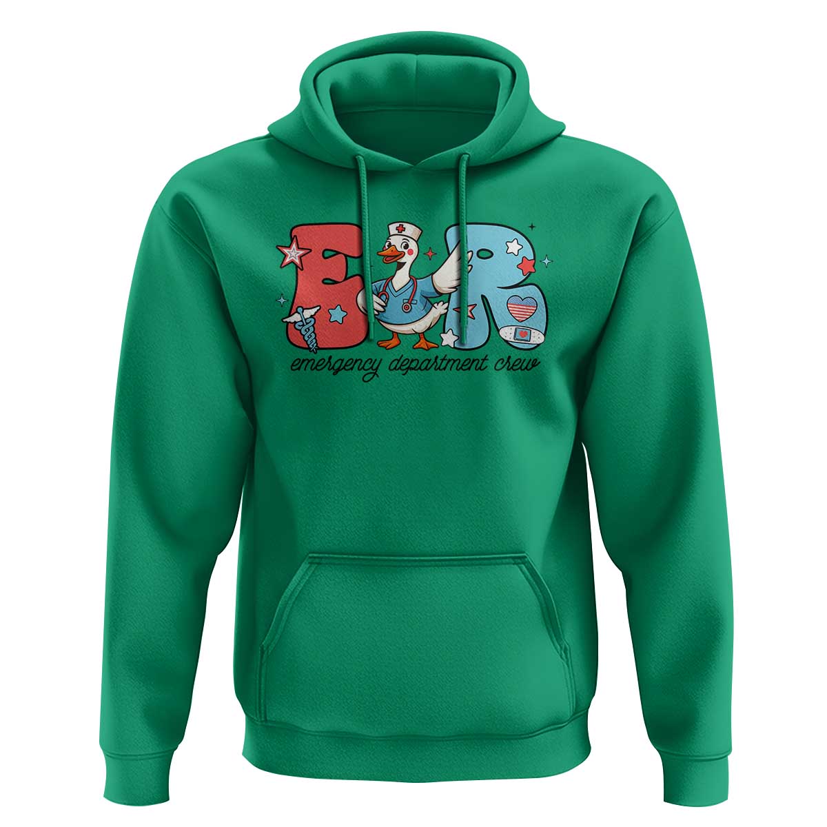 ER Nurse Silly Goose Hoodie Funny Emergency Department - Wonder Print Shop