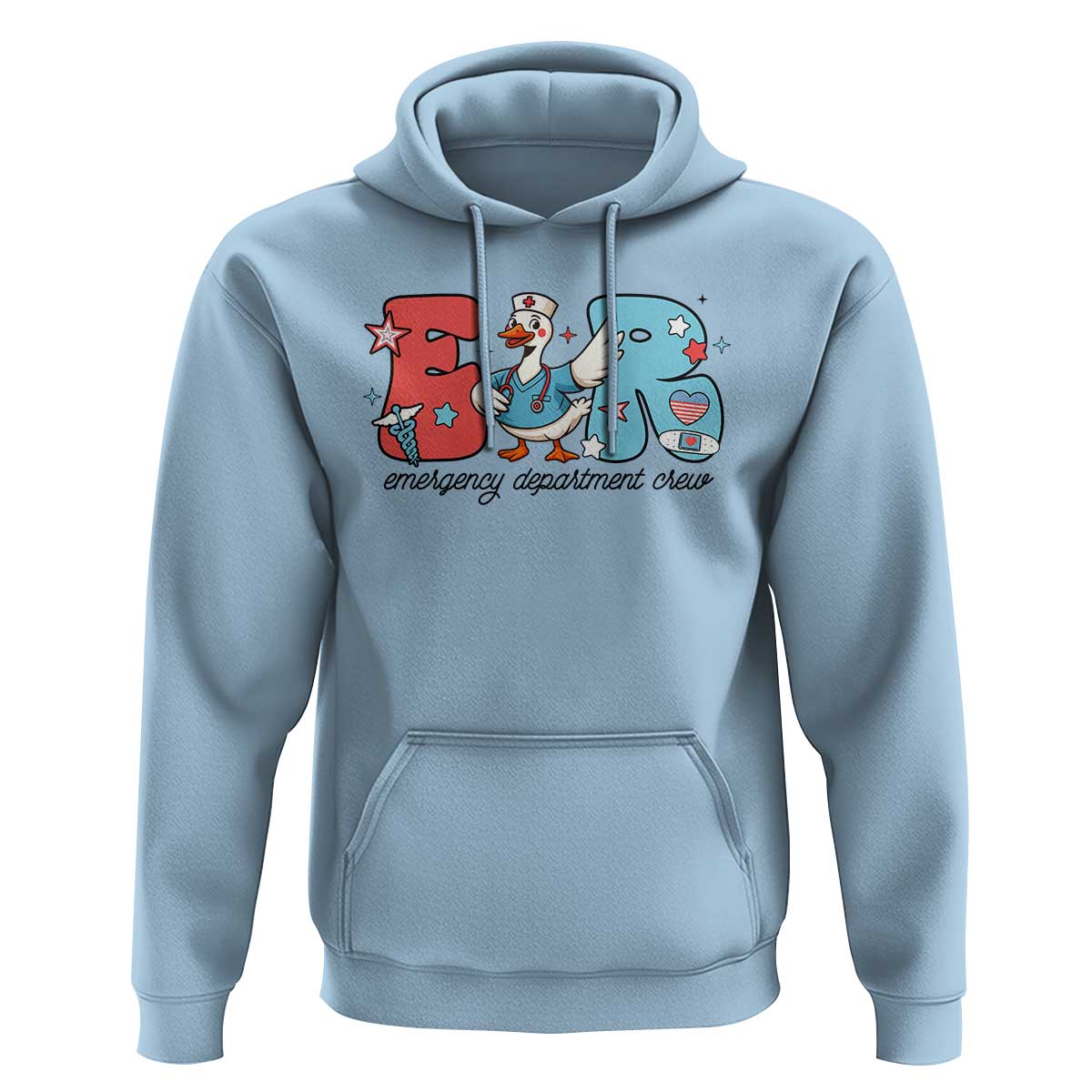 ER Nurse Silly Goose Hoodie Funny Emergency Department - Wonder Print Shop