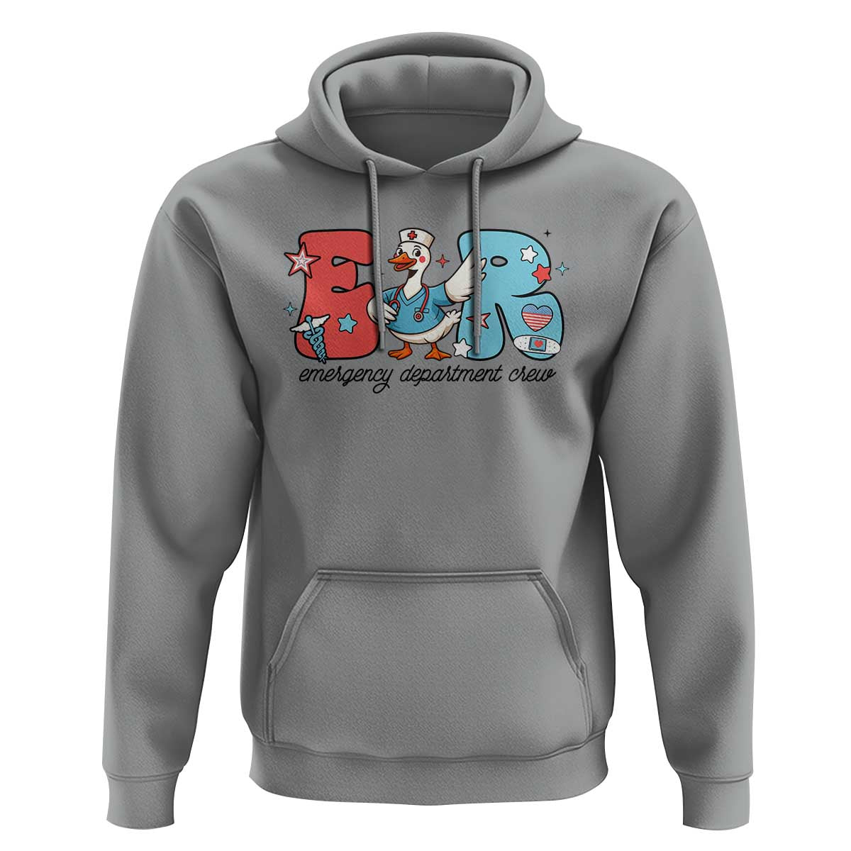 ER Nurse Silly Goose Hoodie Funny Emergency Department - Wonder Print Shop