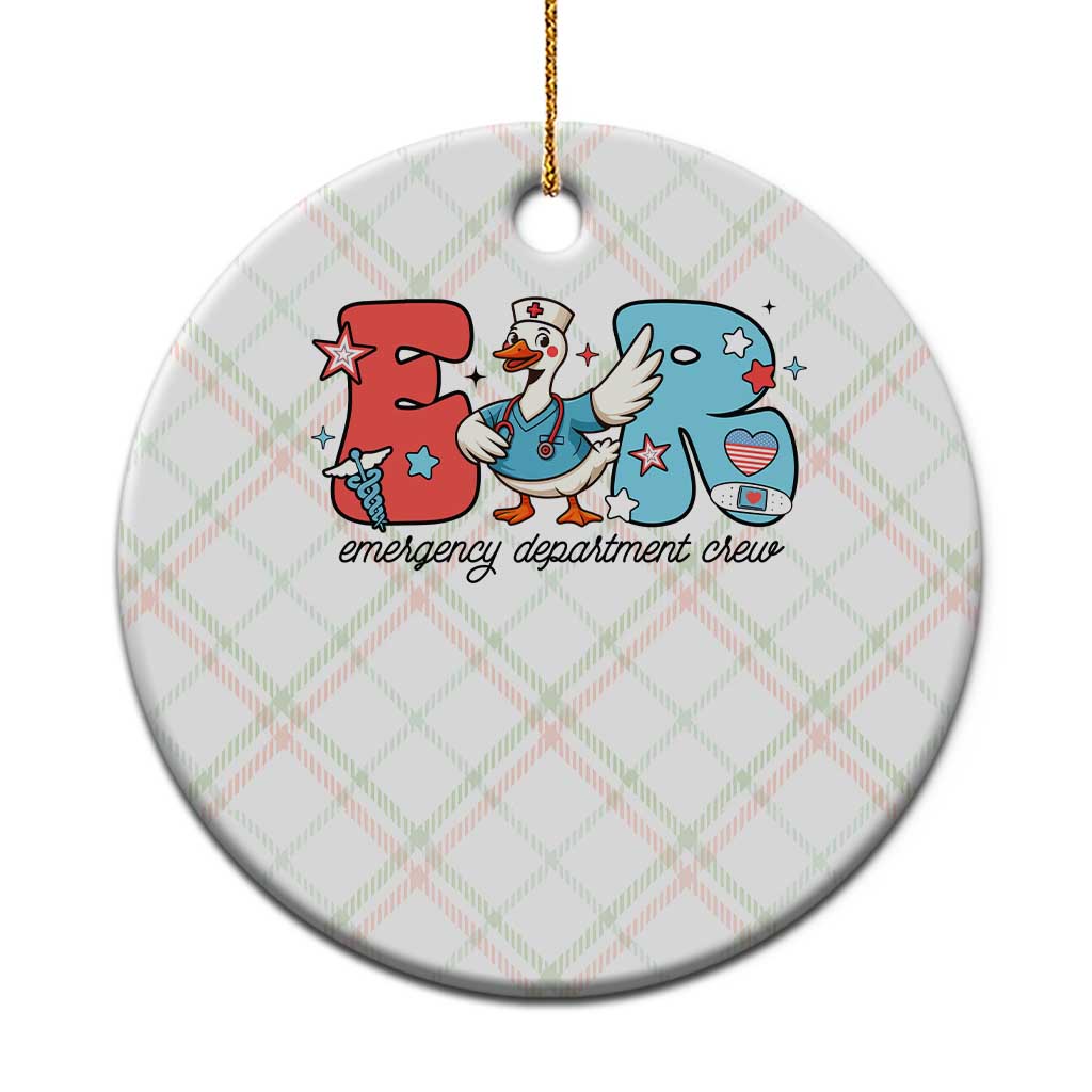 ER Nurse Silly Goose Ceramic Ornament Funny Emergency Department - Wonder Print Shop